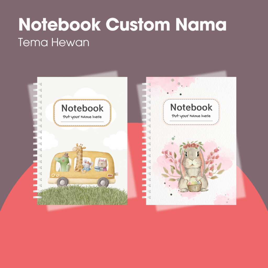 Jual [Notebook A5 50 lembar] Notebook Buku Diary Tema Hewan Lucu Jurnal ...