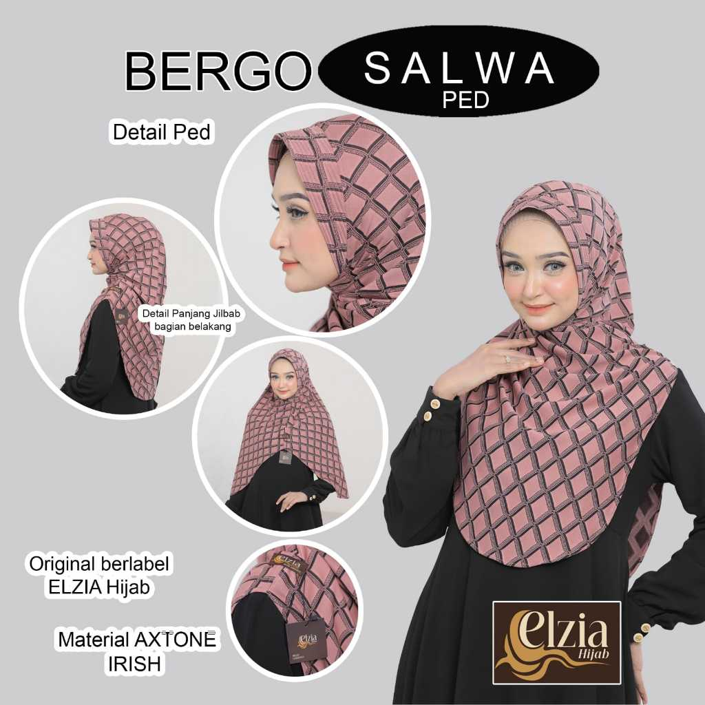 Jual Elzia Hijab - Kerudung Instan Salwaa Ped Hijab Instan