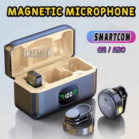 SMARTCOM Q8 A21 M5 A35 A11 N8 N9 N11 Wireless Clip On Mic Dual Microphone HP Wireless Lavalier