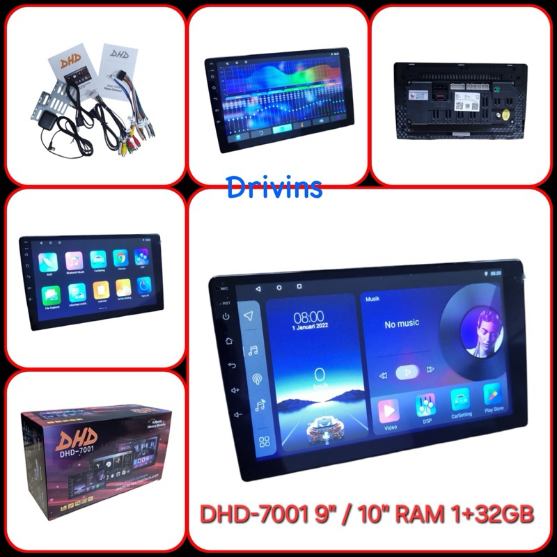Jual HEAD UNIT DOUBLE DIN ANDROID DHD-7001 9