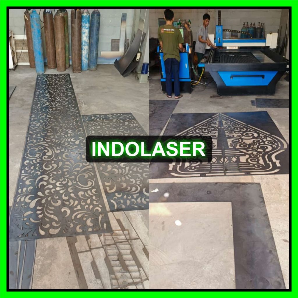 Jual Laser Cutting Plat Besi Ornamen Pagar Minimalis 100 X 100 CM ...