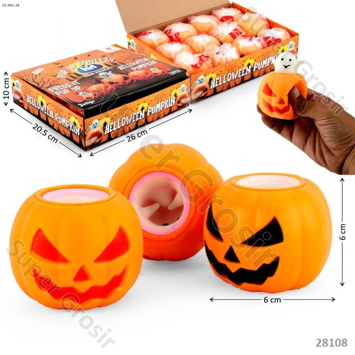 Jual Mainan Anak Squishy Labu Halloween Animal Pop Up Squeezy | Shopee ...