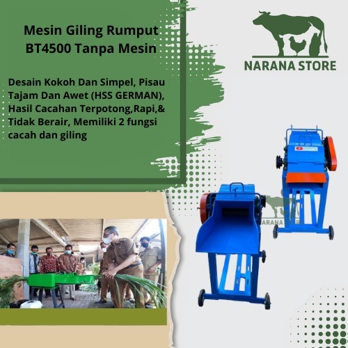 Jual Mini Chopper Mesin Pencacah Rumput Pakan BT 4500 Hanya Kerangka ...