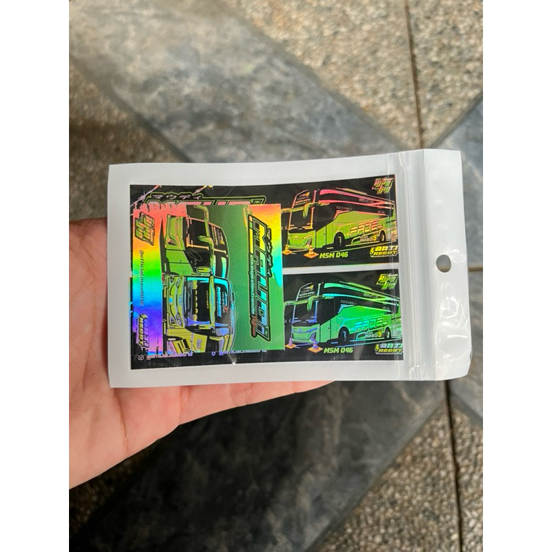 Jual STIKER BUS MSM MAUDI HOLOGRAM ASLI | Shopee Indonesia