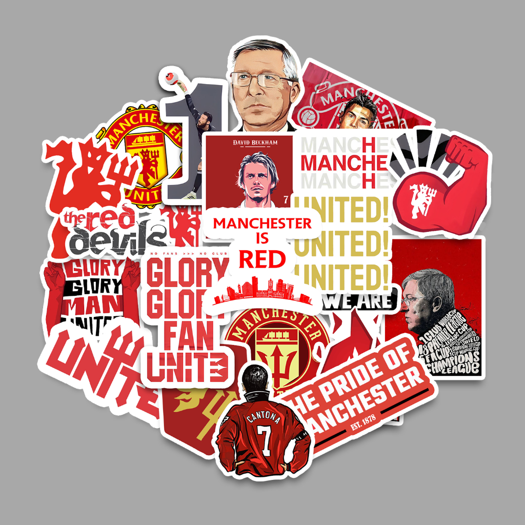 Jual Sticker Pack Manchester United Sticker Koper Sticker Tumbler Sticker Laptop Helm 8441