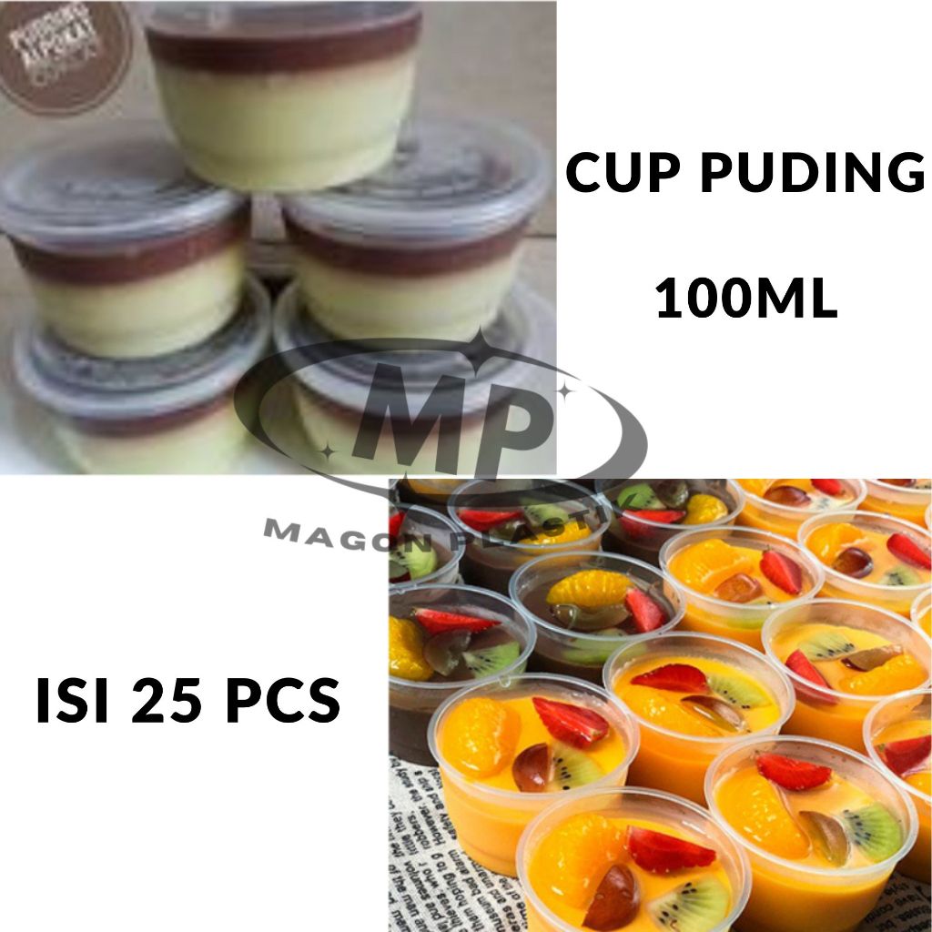 Jual CUP PUDING 100ML/ THINWALL 100ML/ CUP MINI FOODGRADE/ RUJAK 7 ...