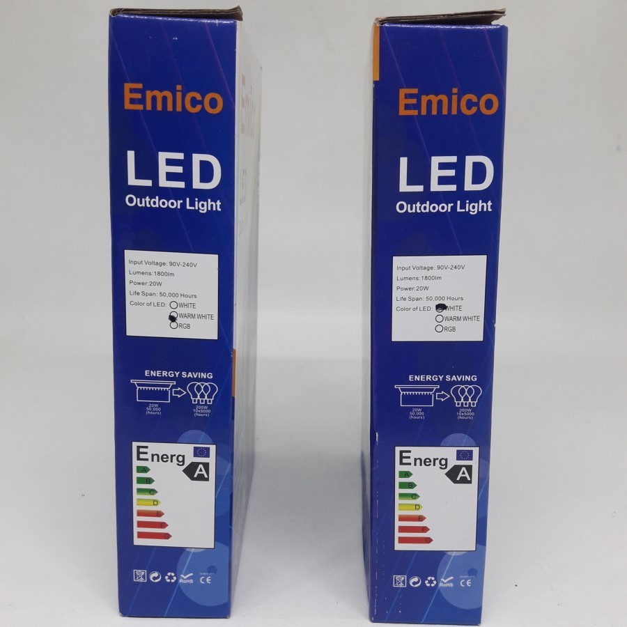 Jual EMICO Lampu sorot Led 20w/Outdoor light -cooldaylight 6500K ...