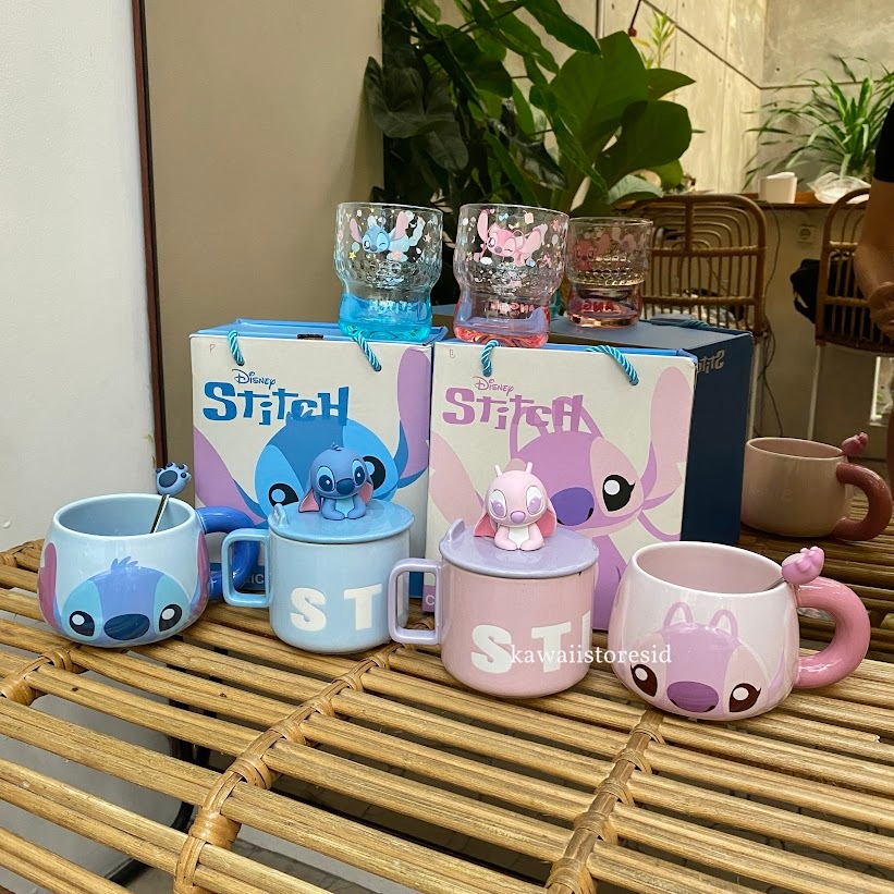 Jual Mug Keramik Bulat Gagang Sendok Gelas Tutup Maskot Cangkir Piring ...