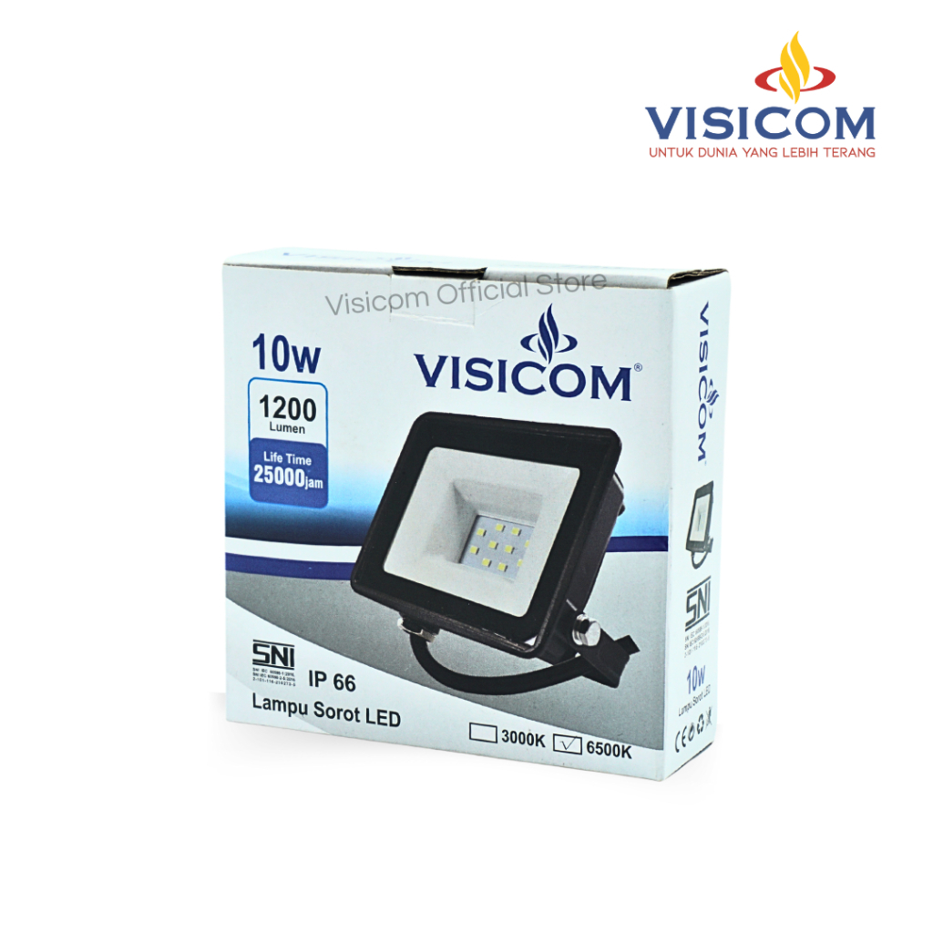 Jual VISICOM Lampu Sorot LED Floodlight 10 Watt (High Lumen) - Cahaya ...