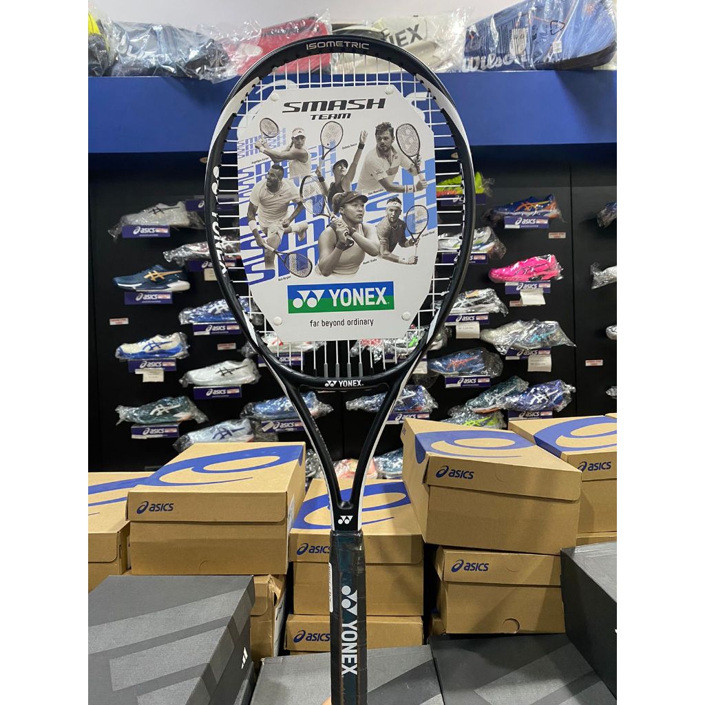 Jual Raket Tenis Yonex Smash Team Black (290g / 100 inc) | Shopee Indonesia