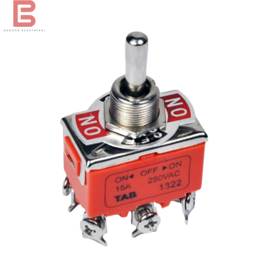Jual Toggle Switch 6 Kaki 3 Posisi On-Off-On 1322 TAB | Shopee Indonesia