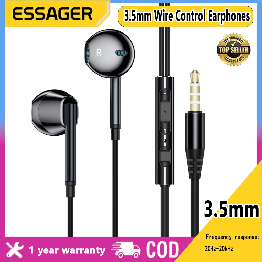 Jual Essager earphone / Wired In Ear Earphone Encok 3.5mm Wired mic