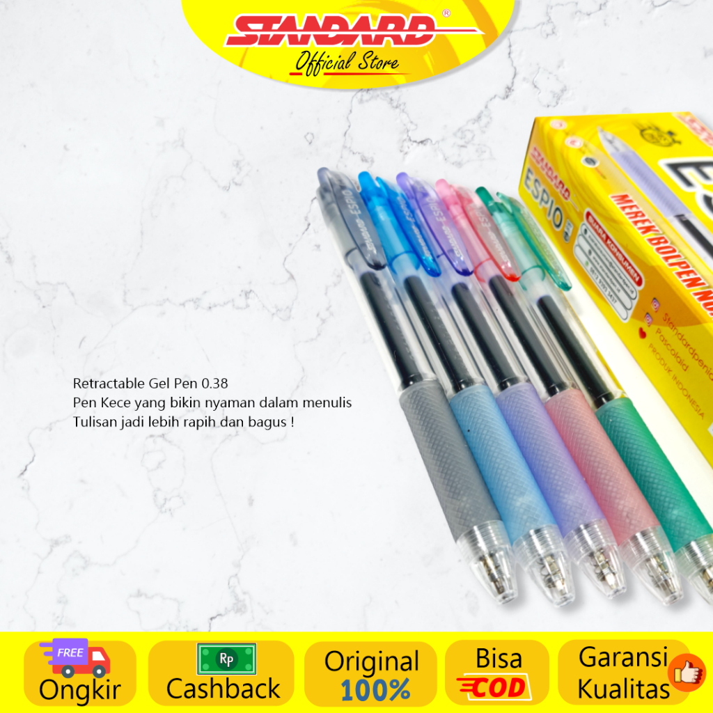 Standard - Pulpen Espio 0.38 ( Alat Tulis / Pen / Ballpoint / Pena ) (4)