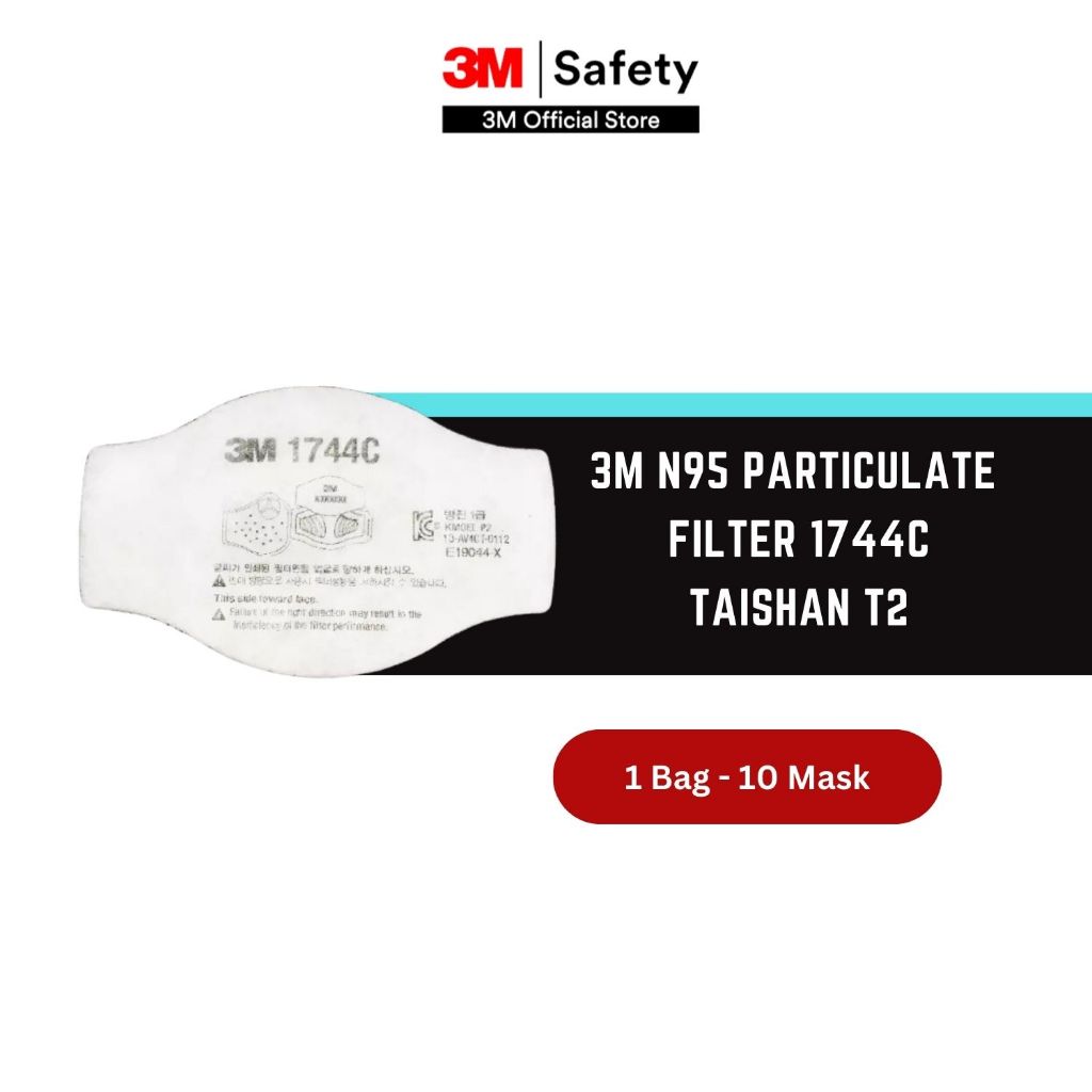 Jual 3M N95 Particulate Filter 1744C Taishan T2 - Filter Masker - 1 Bag ...