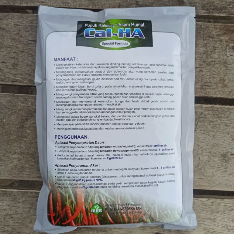 Jual CAL-HA PUPUK KALSIUM + ASAM HUMAT 1kg (formula sempurna) | Shopee ...