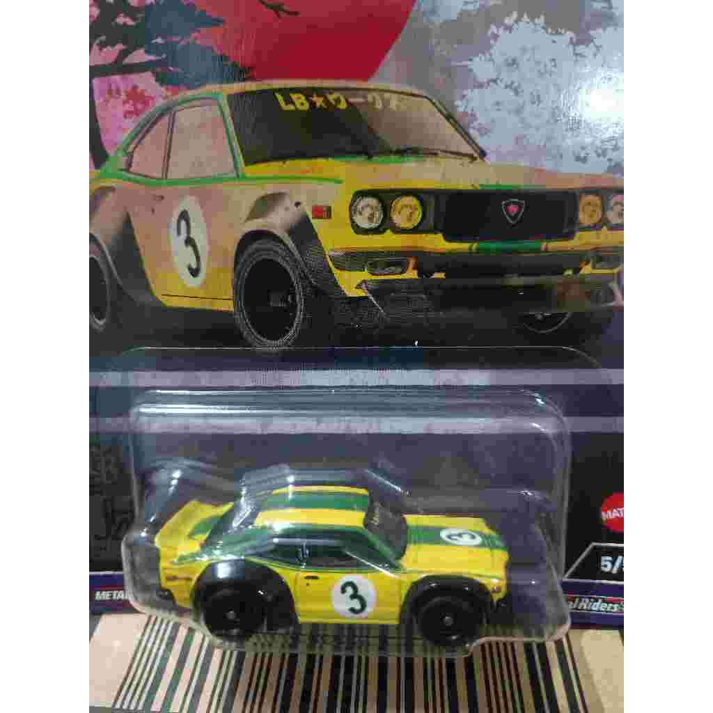 Jual Hot Wheels Premium LBWK Mazda RX-3 Japan Historics 4 Hijau Kuning ...