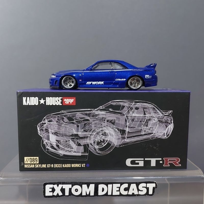 Jual Kaido House Nissan Skyline GTR R33 V2 Blue | Shopee Indonesia