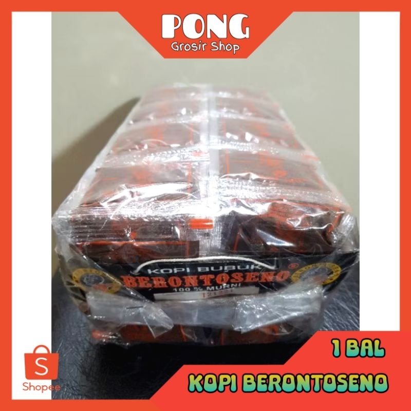 Jual Kopi Sachet Bubuk BERONTOSENO Robusta Sachet Renteng 1 Bal isi 5 ...