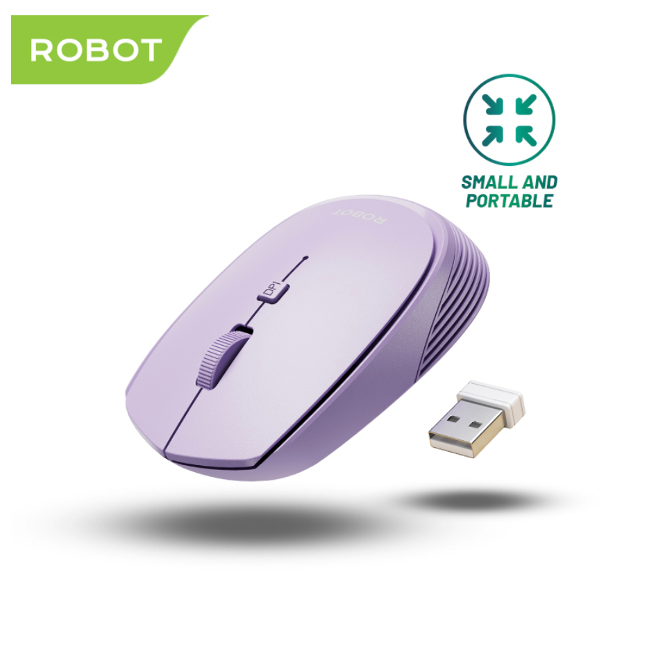 Jual ROBOT Mouse Wireless Mini Portable Optical 1600DPI USB M205 ...