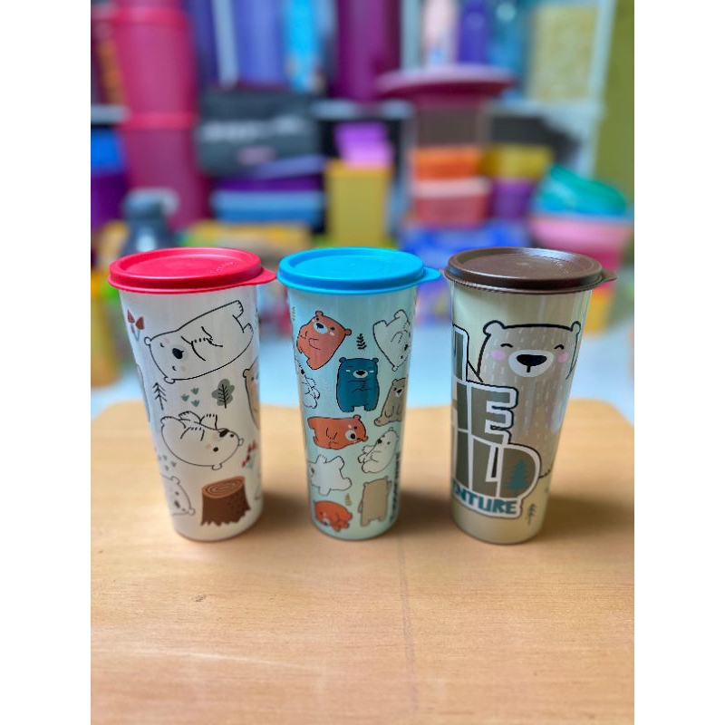 Jual GIANT TUMBLER BEAR 470ml / GELAS TUPPERWARE | Shopee Indonesia