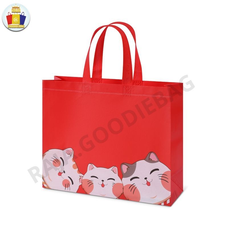 Jual TAS BELANJA TOTE BAG SPUNBOUND MOTIF TAS HAMPERS LAMINASI Shopee Indonesia