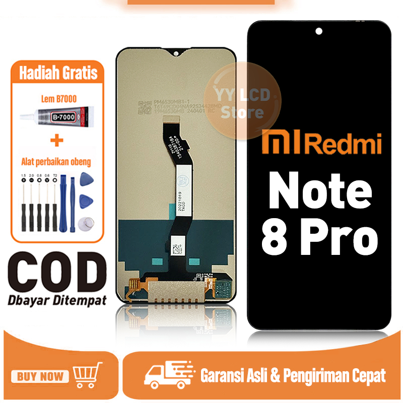 Jual LCD Redmi Note 8 Pro Original Fullset Murah hp touchscreen For ...
