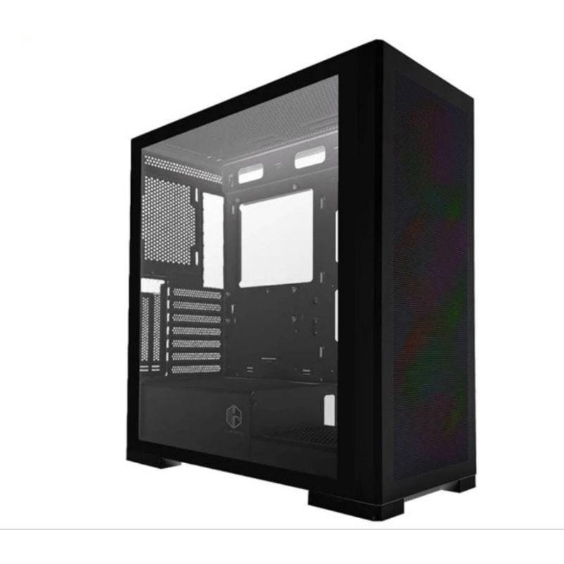 Jual Casing Cube Gaming Armour ATX Free 3 FAN ARGB Front Mesh Panel ...