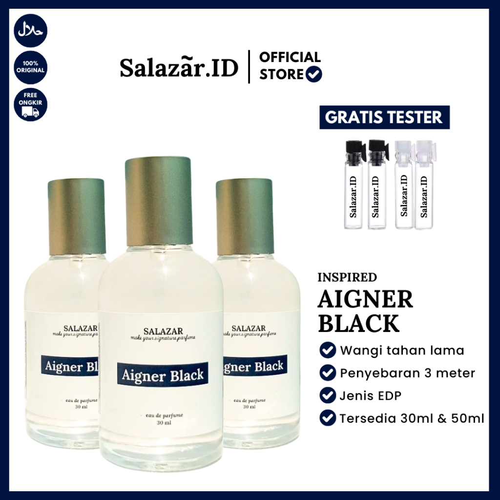 PARFUM UNISEX AIGNER BLACK EDP PREMIUM QUALITY ORIGINAL