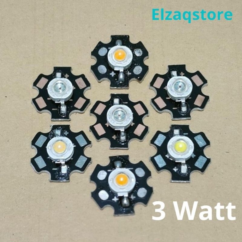 Jual Lampu LED HPL 3 Watt 3W + Heatsink Pendingin PCB | Shopee Indonesia