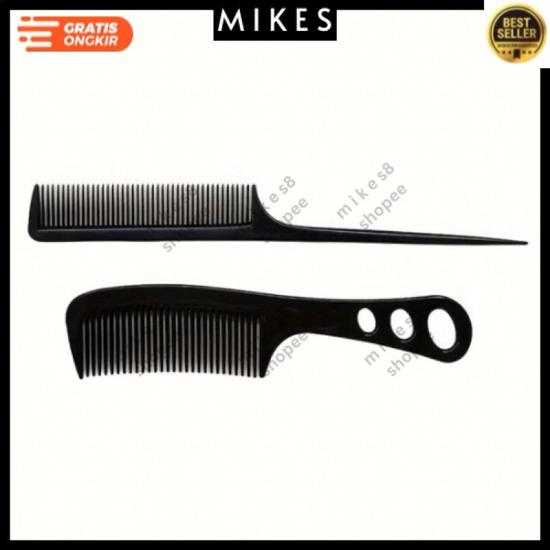 Jual Sisir Set Hitam Sisir Rambut salon lentur Anti Kusut Premium Sisir ...