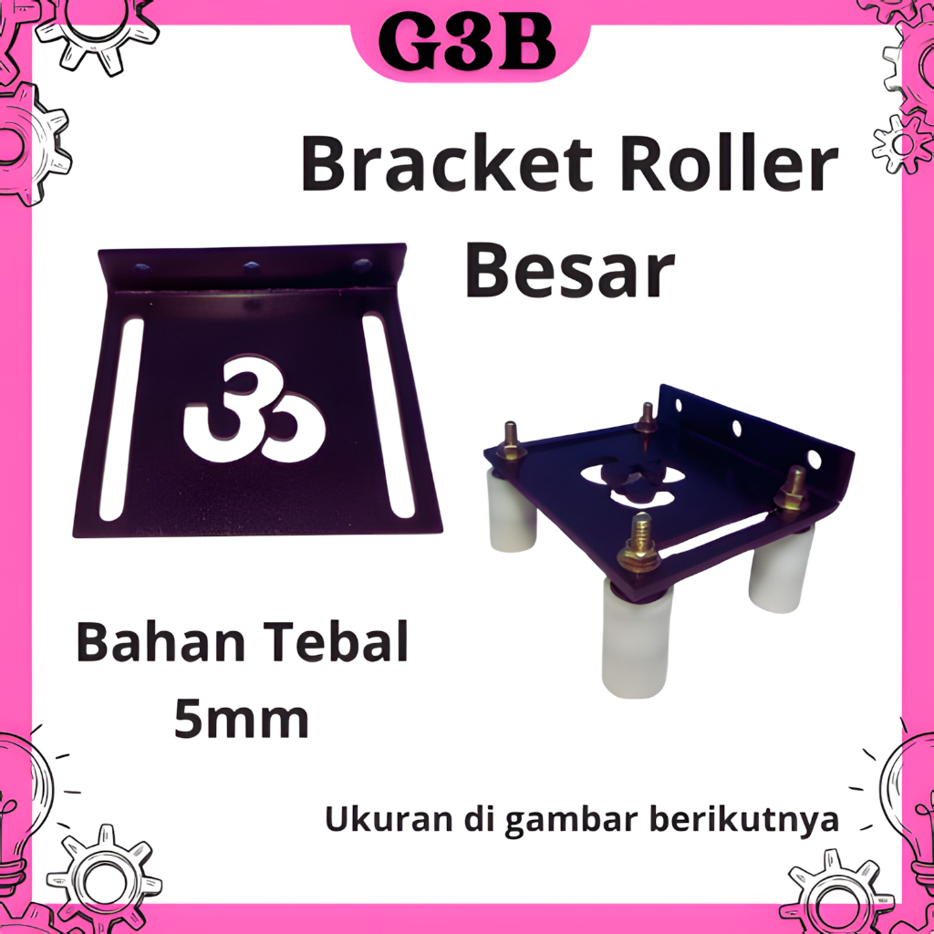 Jual Bracket roller nilon rumah roda atas penuntun pintu pagar dorong ...