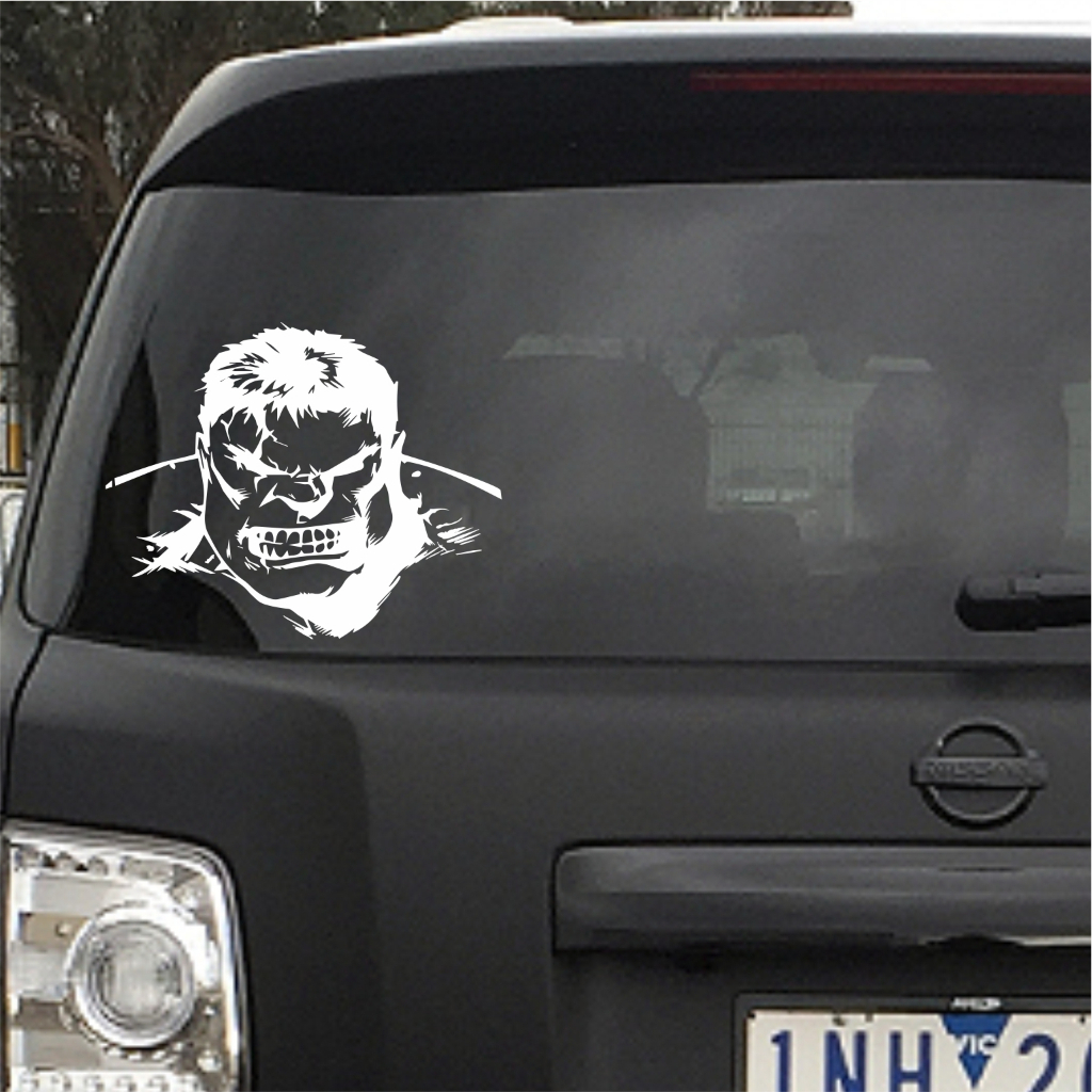 Jual BEE. CUTTING STICKER HULK MARAH 25CM UNIK STIKER KACA MOBIL ...