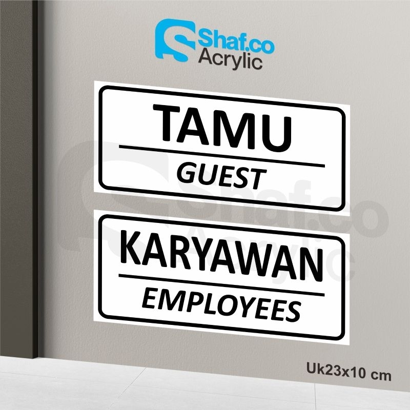 Jual STICKER TAMU // KARYAWAN // STIKER // RAMBU-RAMBU | Shopee Indonesia