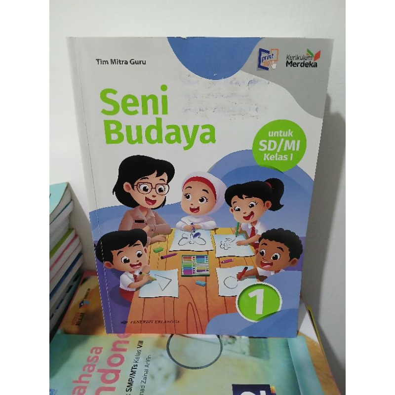 Jual Buku seni budaya erlangga kelas 1 sd kurikulum merdeka | Shopee ...