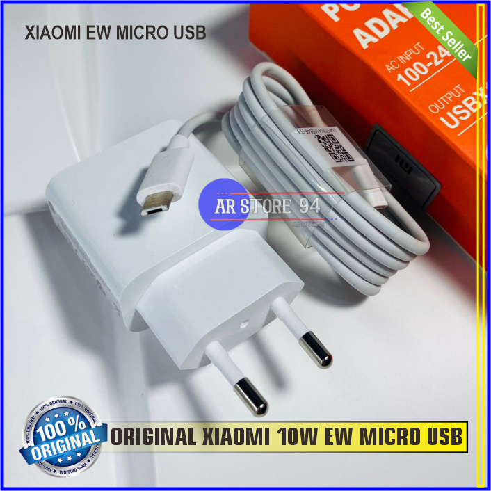 Charger Redmi Note 10w Xiaomi Charger 10W, 5V 2A Micro USB Type C