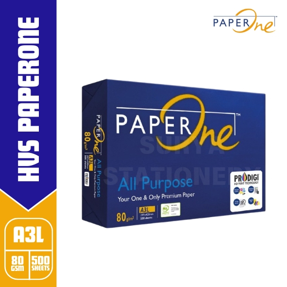 Jual (RIM)Kertas Paper One A3 80 gram / Kertas Fotokopi / Kertas Print ...