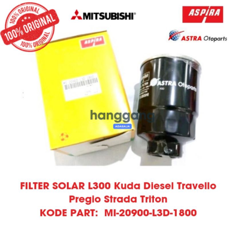 Jual Filter Solar Fuel Filter Mobil L300 Kuda Diesel Travello Pregio ...