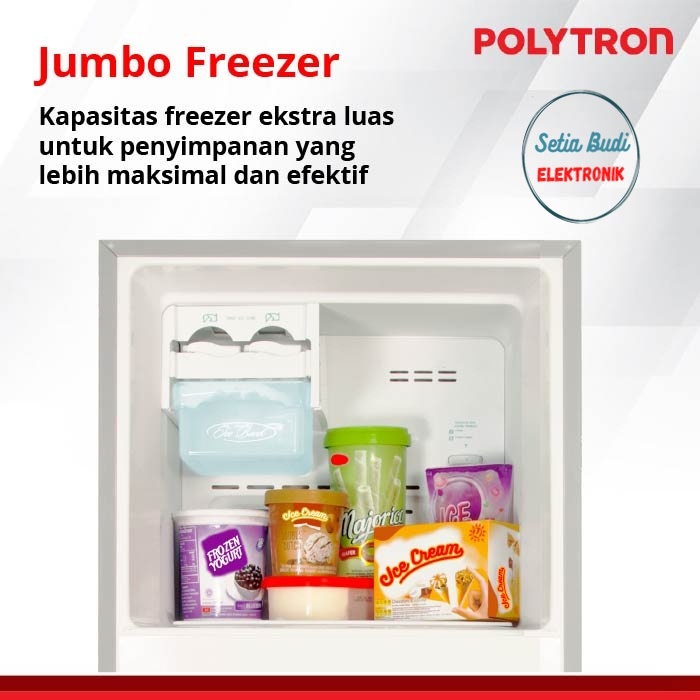 Jual Kulkas POLYTRON Belleza 1 pintu 180 liter PRA 18MOW / 18MOB ...