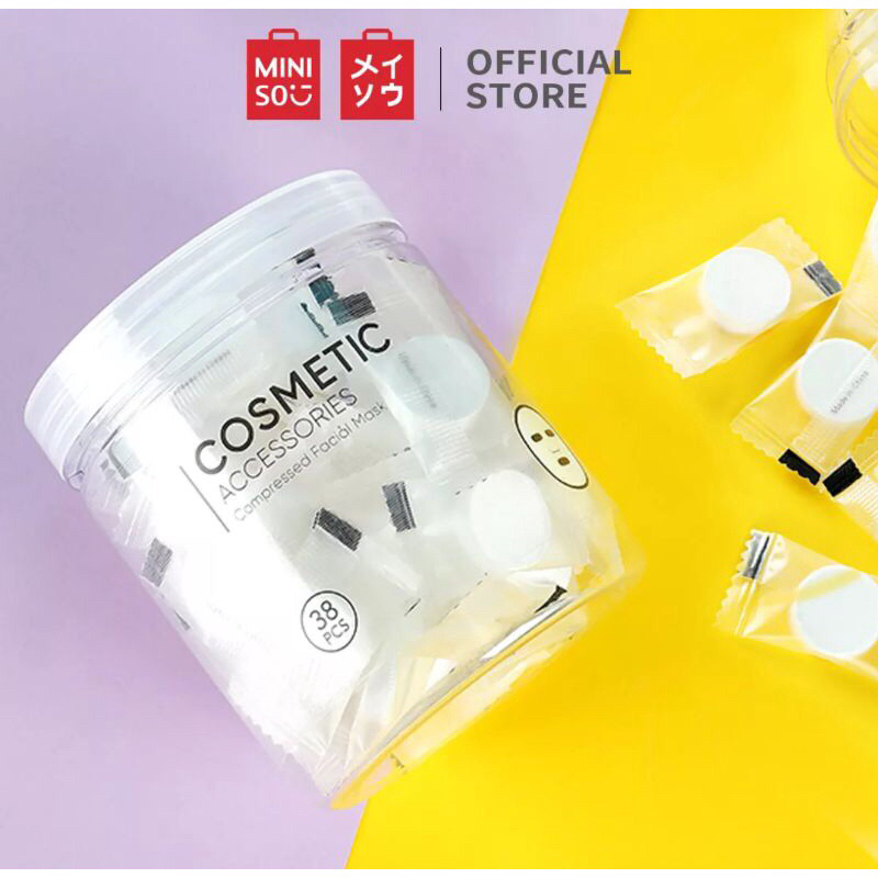 Jual Miniso Compressing Facial Mask 38pcs / Kompres Masker wajah masker ...