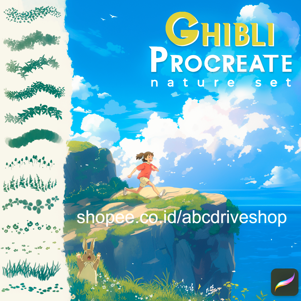 Jual Procreate Brush - Cozy Ghibli Style Brushes | Shopee Indonesia