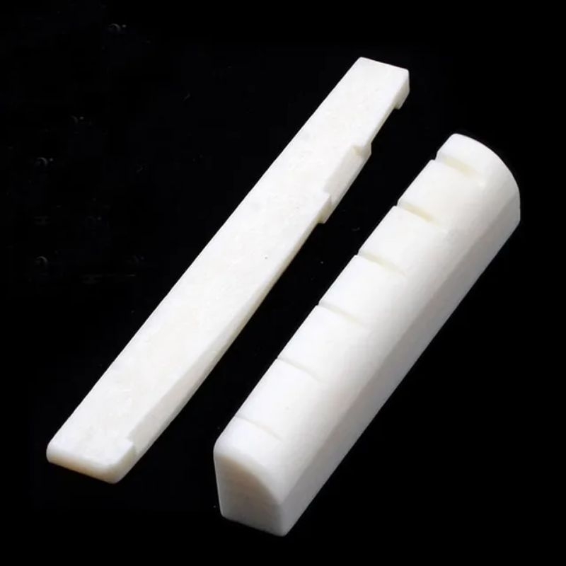 Jual Saddle dan Nut Bridge Tulang Sapi Gitar Akustik Cow Bone/Nut ...