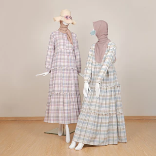Le Khari Amasya Gamis Katun Oxford Gamis Busui Size S - XL