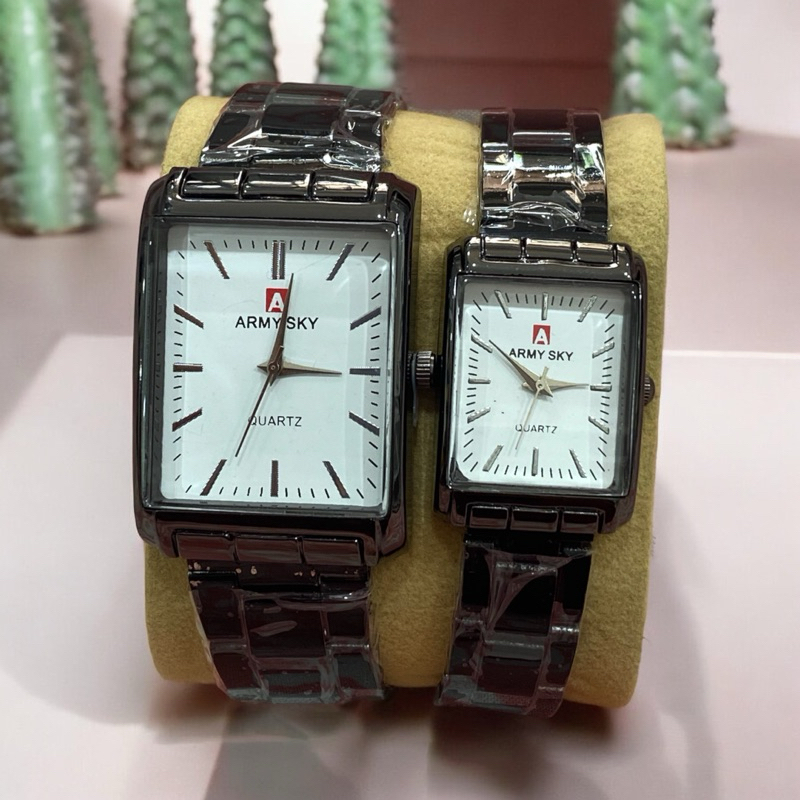 Jual JAM TANGAN RANTAI COUPLE PRIA WANITA ARMY SKY MURMER | Shopee ...