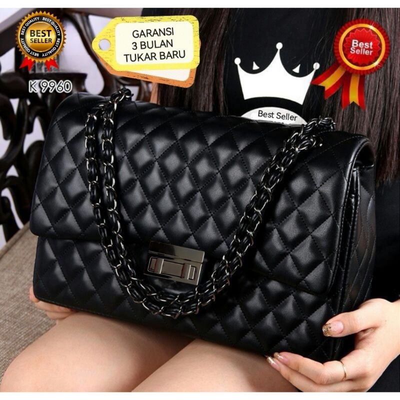 CHANEL ブラックレザー パーティーバッグ ブラック（黒）系 CHANEL(シャネル) パーティーバッグ