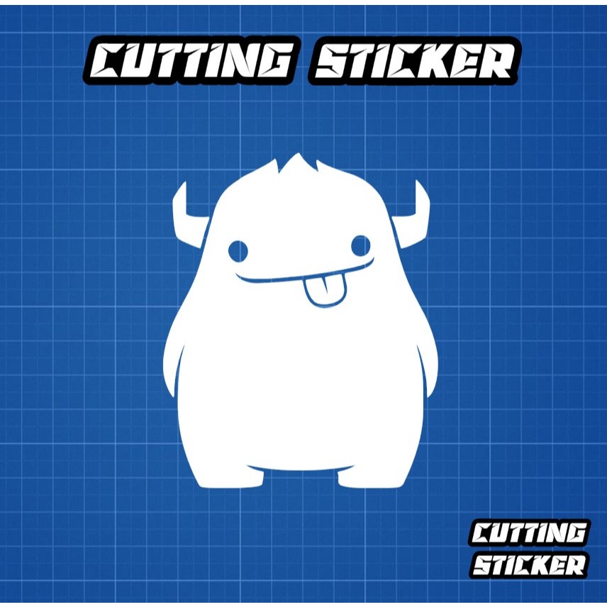 Jual Sticker Cutting Monster Melet Lucu - stiker | Shopee Indonesia