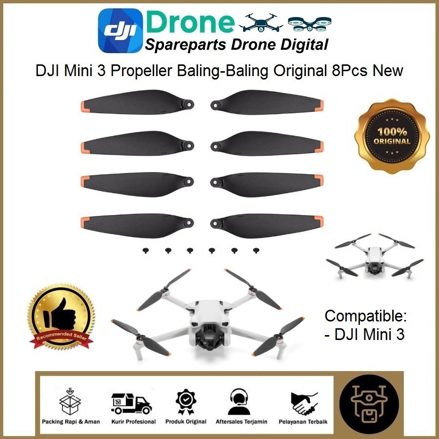 Jual DJI Mini 3 Propeller Baling Baling Original Isi 8Pcs Mini 3 Baling ...