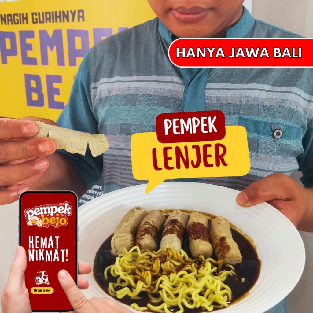 Jual PEMPEK LENJER ISI 5 - PEMPEK PALEMBANG - PEMPEK IKAN - EMPEK EMPEK ...