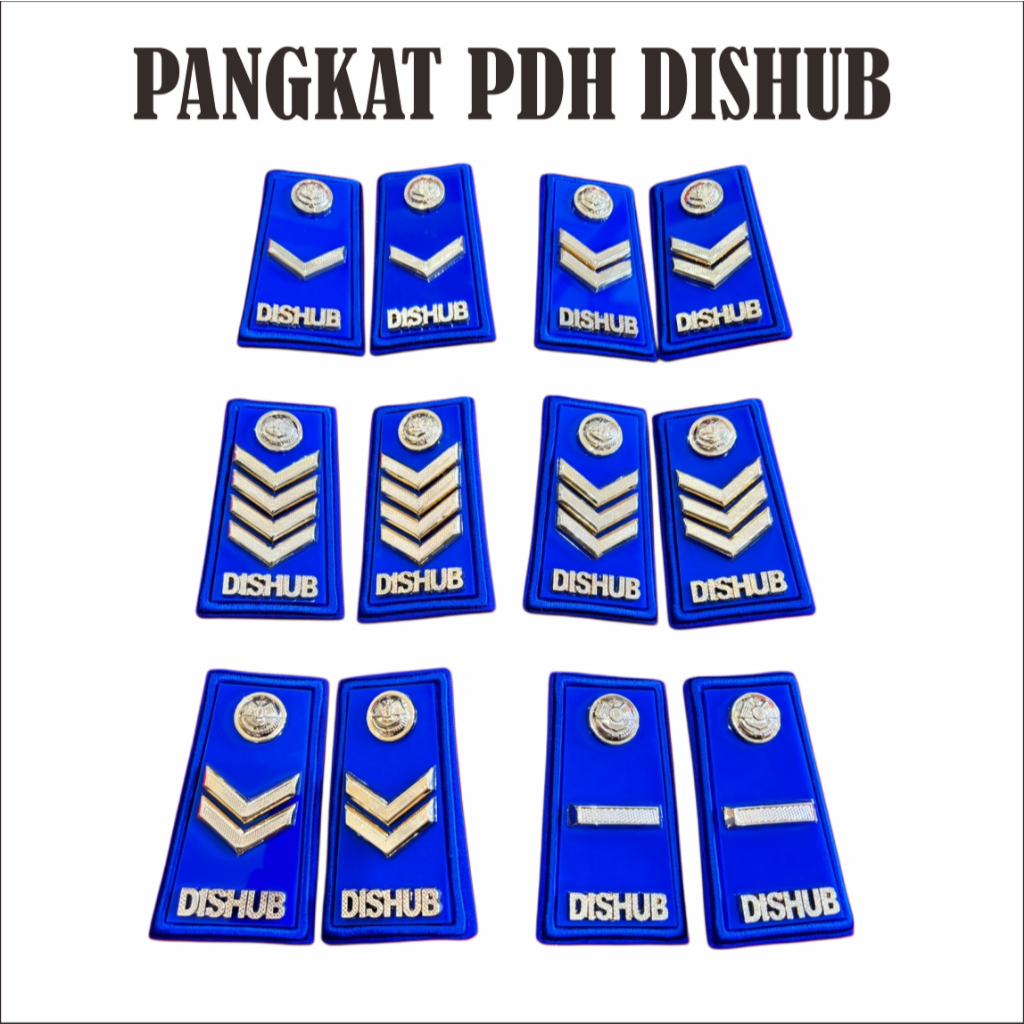 Jual Tanda Pangkat Dishub Golongan 2a/ 2b/ 2c/ 2d/ 3a mika lis bordir ...
