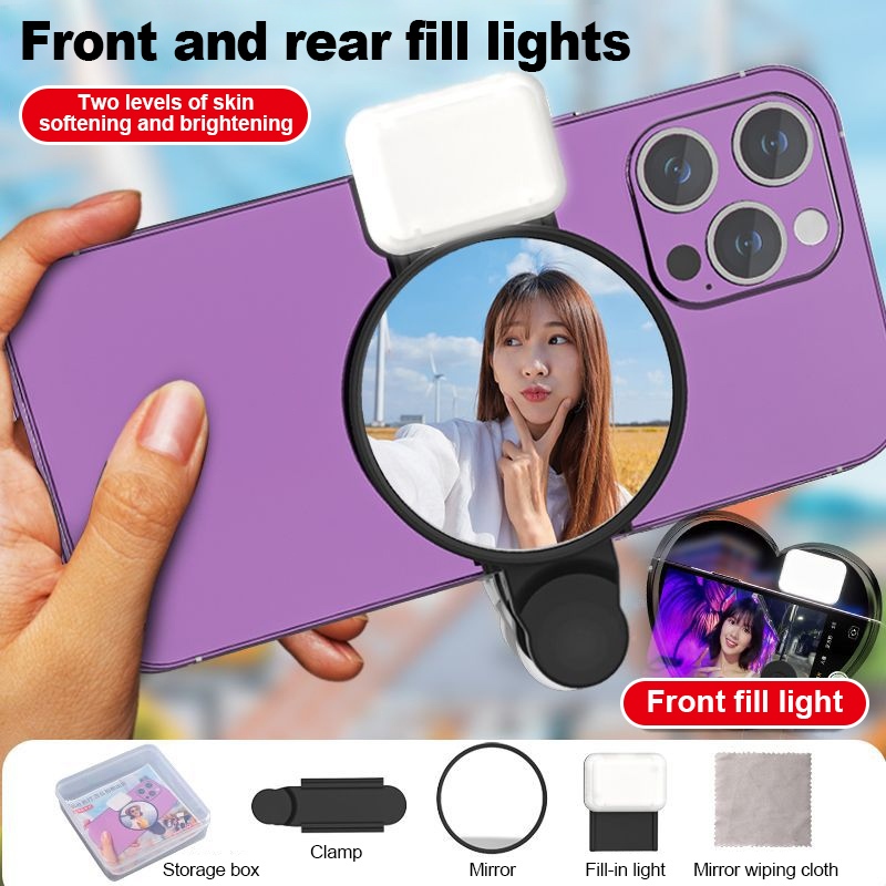 Selfie With Iphone 12 Pro Mirror Front Camera Inverted Mirror - Main Image