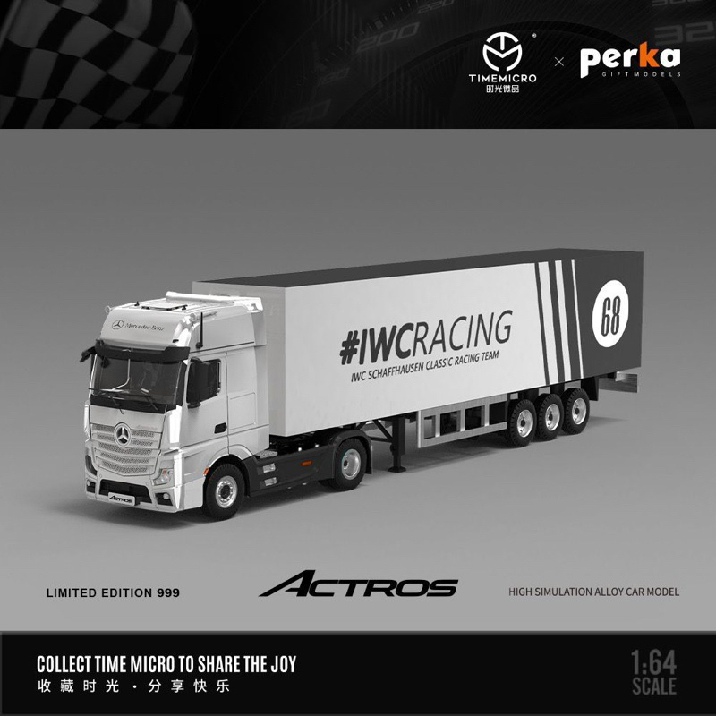 1/64 TIMEMICRO ベンツActros アクトロストラックシルバー